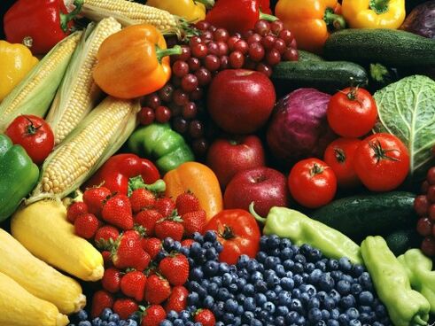 légumes et fruits pour l'ostéochondrose de la colonne vertébrale